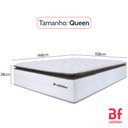Ver imagem 4 de Colchão Queen Bf Molas Ensacadas com Pillow Top Extra Conforto 158x198x38cm Premium Sleep
