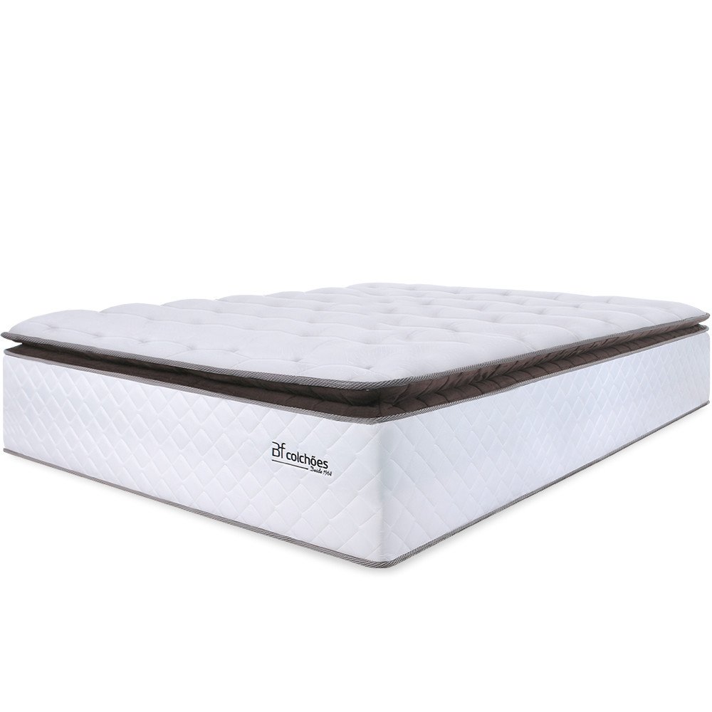 Colchão Queen BF Molas Ensacadas com Pillow Top Extra Conforto 158x198x38cm Premium Sleep  - 2