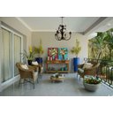 Ver imagem 3 de Luminária Lustre de Lirios Flores Artesanais Decoção Sala de Jantar - Branco