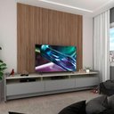 Ver imagem 1 de Rack Para Sala Moderno Cinza Off White 220cm Sublime Gelius