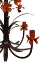 Ver imagem 5 de Lustre para Decoração Sala de Jantar Artesanal com Lirios Coloridos - Laranja