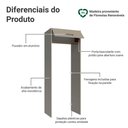 Ver imagem 3 de Porta-geladeira 83 Cm 1 Porta Basculante Crema/rustic/crema Agata Madesa