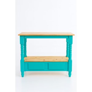 Aparador 2 Gavetas Pés Torneados - Turquesa