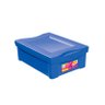 Caixa organizadora com tampa 13,5L plástico azul Color Ordene - 2