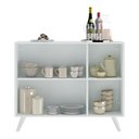 Ver imagem 6 de Aparador Buffet 3 Portas Retrô Veneza Multimóveis V1009 Branco