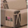 Protetor de Sofá Premium King Kit para 2 e 3 Lugares Dupla Face Tecido 80% Algodão - Caqui/Palha - 2