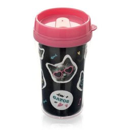 Mini Copo com Tampa Pets Gato - 5