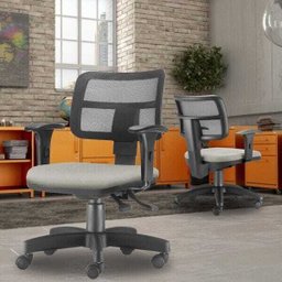 Kit 2 Cadeiras Giratórias Zip Executiva Ergonômica Escritório Suede Bege - Lyam Decor - 3 Kit 2 Cadeiras Giratórias Zip Executiva Ergonômica Escritório Suede Bege - Lyam Decor - 3