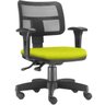 Cadeira Giratória Zip Executiva Ergonômica Escritório Suede Amarelo - Lyam Decor - 1