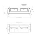 Ver imagem 4 de Sofá Lisboa 2,30m em Linho Cinza Névoa - Home Mobily