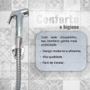 Ver imagem 2 de Ducha Higiênica Cromada com Mangueira 1,20m Registro 1/4 de Volta em Aço Inox
