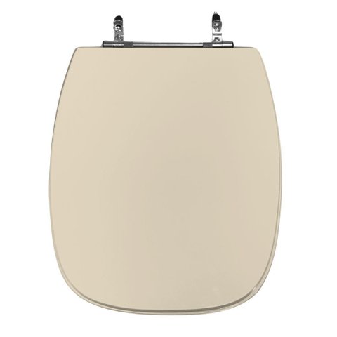 Assento Sanitário Poliéster para Louça Stylus (celite) Aço (reb. Oculto) Pergamon