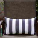 Ver imagem 2 de Coleção Náutica - Almofada Listras Azul Marinho Retangular Tipo:completa
