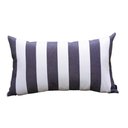 Ver imagem 1 de Coleção Náutica - Almofada Listras Azul Marinho Retangular Tipo:completa