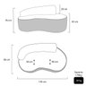 Sofá Orgânico com Entrada Usb Curvo 2 Lugares Feijão Forma Orgânica Bouclé - 6