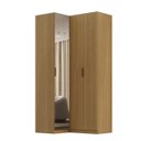 Ver imagem 6 de Guarda Roupa de Canto 3 Portas 1 Espelho Altezza Clean Belmax:freijó