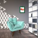 Ver imagem 4 de Poltrona Opala Verde Água Pé Palito Dm Interiores
