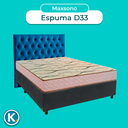 Ver imagem 4 de Conjunto Cama Box Azul Casal + Colchão D33 Maxsono Paropas + Cabeceira