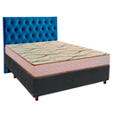 Ver imagem 1 de Conjunto Cama Box Azul Casal + Colchão D33 Maxsono Paropas + Cabeceira