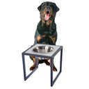 Ver imagem 1 de Comedouro Elevado Individual Cão Porte G Preto