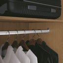 Ver imagem 4 de Guarda Roupa 2 Portas Deslizante 1 com Espelho 3 Gavetas Spazio Freijó - Mpozenato