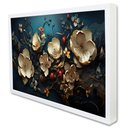 Ver imagem 2 de Quadro Decorativo Floral Luxo Galhos de Primavera em Moldura Caixa Tacolado Moldura Trad 1cm Preta C