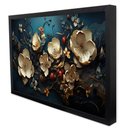 Ver imagem 4 de Quadro Decorativo Floral Luxo Galhos de Primavera em Moldura Caixa Tacolado Moldura Trad 1cm Preta C