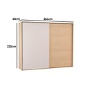 Ver imagem 2 de Guarda Roupa 2 Portas 4 Gavs Ph 1806 Herval Carvalho