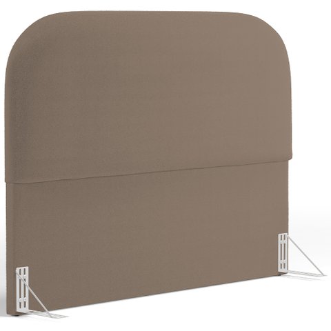 Cabeceira Cama Box Queen 160cm Orgânica Lanna W01 Bouclê Bege - Lyam Decor