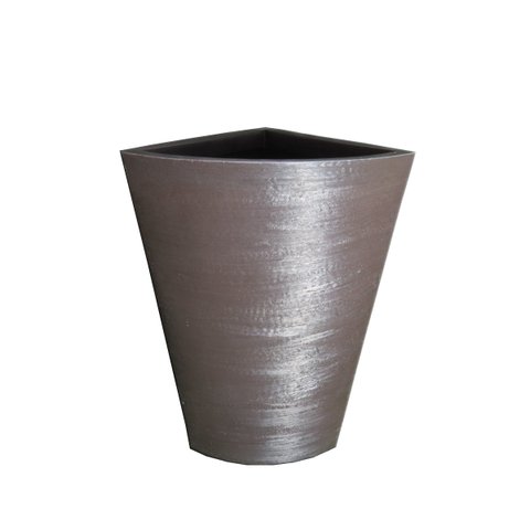 Vaso Planta 65x50 Canto Parede Polietileno BGPLASTICOS V23 CINZA CIMENTO 004