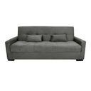 Ver imagem 4 de Sofá Cama Tone 203cm Reclinável Manual Suede Cinza - Sallar Home