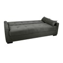 Ver mais imagens de Sofá Cama Tone 203cm Reclinável Manual Suede Cinza - Sallar Home