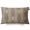 Ver imagem 1 de Almofada Retangular Bege Elipse 30x50cm Marrom - Capa com enchimento