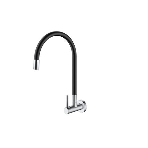 TORNEIRA PARA COZINHA DE PAREDE PRETA DOCOLSPICE