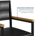 Ver imagem 7 de Conjunto Sala de Jantar Mesa 6 Cadeiras Tampo de MDF Barcelona Itália Preto