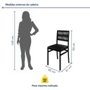 Ver imagem 4 de Conjunto Sala de Jantar Mesa 6 Cadeiras Tampo de MDF Barcelona Itália Preto