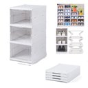 Ver imagem 1 de Armário Dobrável 3 Andares Organizador Multiuso Sapateira e Brinquedos Caixa Empilhável Automática