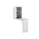 Ver imagem 1 de Armário Multiuso Lavanderia AM3106 c/ Mesa Retrátil e 2 Prateleiras Branco - Tecno Mobili