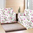 Ver imagem 1 de Kit de Capa para Sofá de 2 e 3 Lugares 2 Peças Sultan Realce Charm Valência Rosa e Verde
