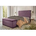 Ver imagem 6 de Kit Cabeceira e Baú Box King Londres 1,95cm Vamfer Estofados Suede Cinza Claro