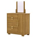 Ver imagem 1 de Cômoda para Quarto 93cm com Espelho Ilha Bela Nature - Vila Rica