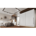 Ver imagem 2 de Guarda Roupa Casal 2 Portas de Correr Geom - Móveis Novo Horizonte - Branco