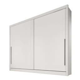 Guarda Roupa Casal 2 Portas de Correr Geom - Móveis Novo Horizonte - Branco - 1