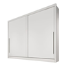 Guarda Roupa Casal 2 Portas de Correr Geom - Móveis Novo Horizonte - Branco - 1