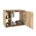 Ver imagem 3 de Conjunto Balcão C-cuba L38 e Espelheira Soft 600 Preto Onix C-snow Carvalho