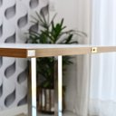 Ver imagem 5 de Mesa Dobrável Retrátil de Parede Inox 140x89 Branco/noronha