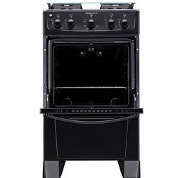 Fogão 4 Bocas Atlas Mônaco Plus Preto com Mesa Inox - Bivolt - 2