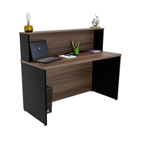 Balcão Atendimento Recepção Consultório 1200x600 Netmobil - Nogal