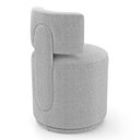 Ver imagem 6 de Puff Decorativo Orgânico Living Melis Minimalista Bouclê Cinza Claro - Desk Design