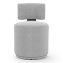 Ver imagem 7 de Puff Decorativo Orgânico Living Melis Minimalista Bouclê Cinza Claro - Desk Design